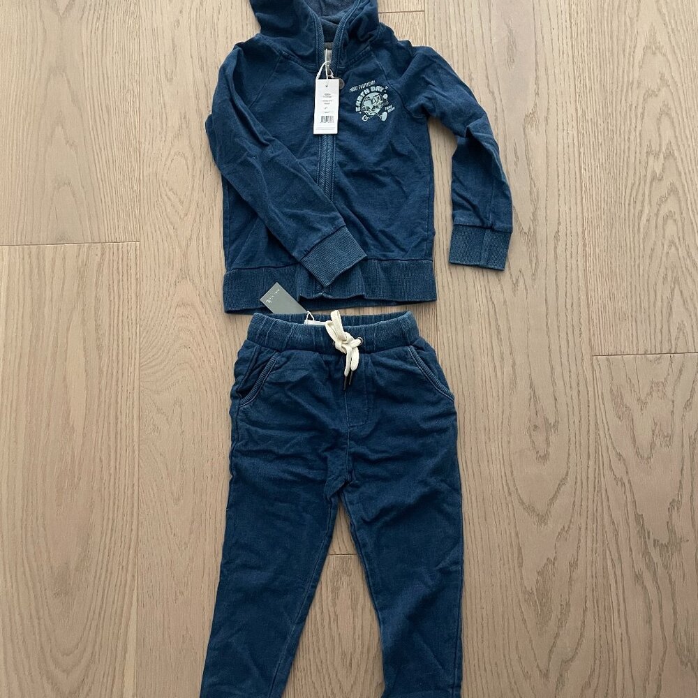 Miki Miette Navy hoodie/Jogger set - NWT - 2T